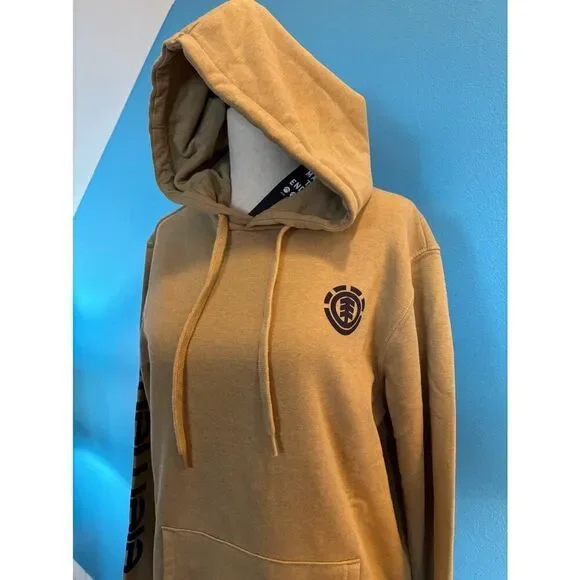 New ELEMENT Hoodie Sweatshirt Graphics Cotton Blend Small Brown Black - Picture 6 of 8